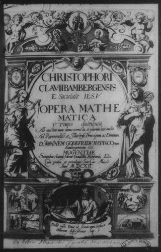 First Volume - Opera Mathematica title page and verso - Page i