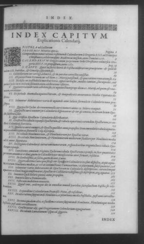 Fifth Volume - Roman Calendar of Gregory XIII - Table of contents - Page 597