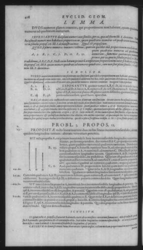 First Volume - Commentary on Euclid - X - Page 408