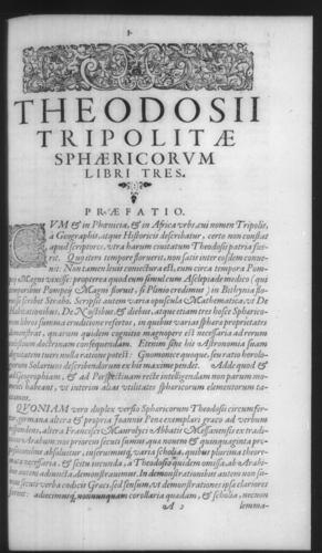 First Volume - Commentary on Theodosius - Contents - Page 3