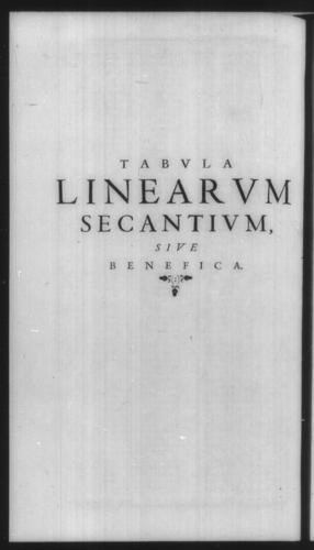 First Volume - On Secant and Tangent Lines - Contents - Page 124