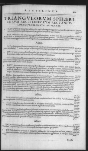 First Volume - Spherical Triangles - Contents - Page 239