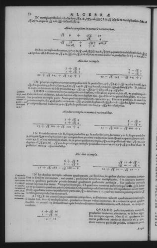 Second Volume - Algebra - Contents - Page 54