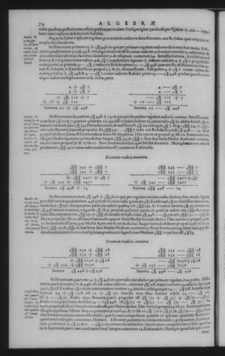 Second Volume - Algebra - Contents - Page 74