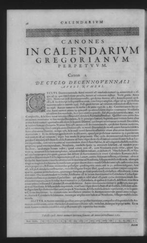Fifth Volume - Roman Calendar of Gregory XIII - Calendar - Page 16