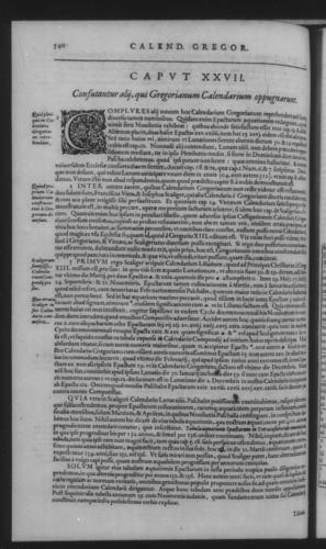 Fifth Volume - Roman Calendar of Gregory XIII - Calendar - Page 540