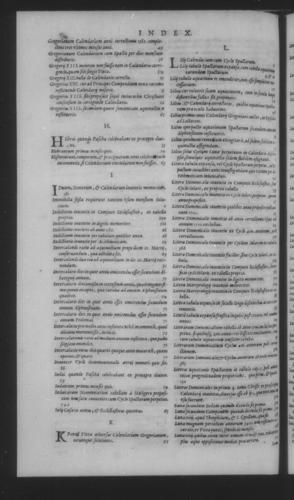 Fifth Volume - Roman Calendar of Gregory XIII - Alphabetical index - Page 616