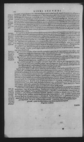 Fifth Volume - Apology against Michael Maestlin - Contents - Page 74